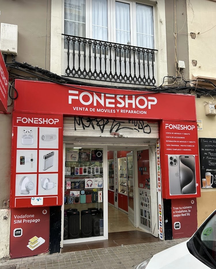 Fachada de la tienda Fone Shop en València